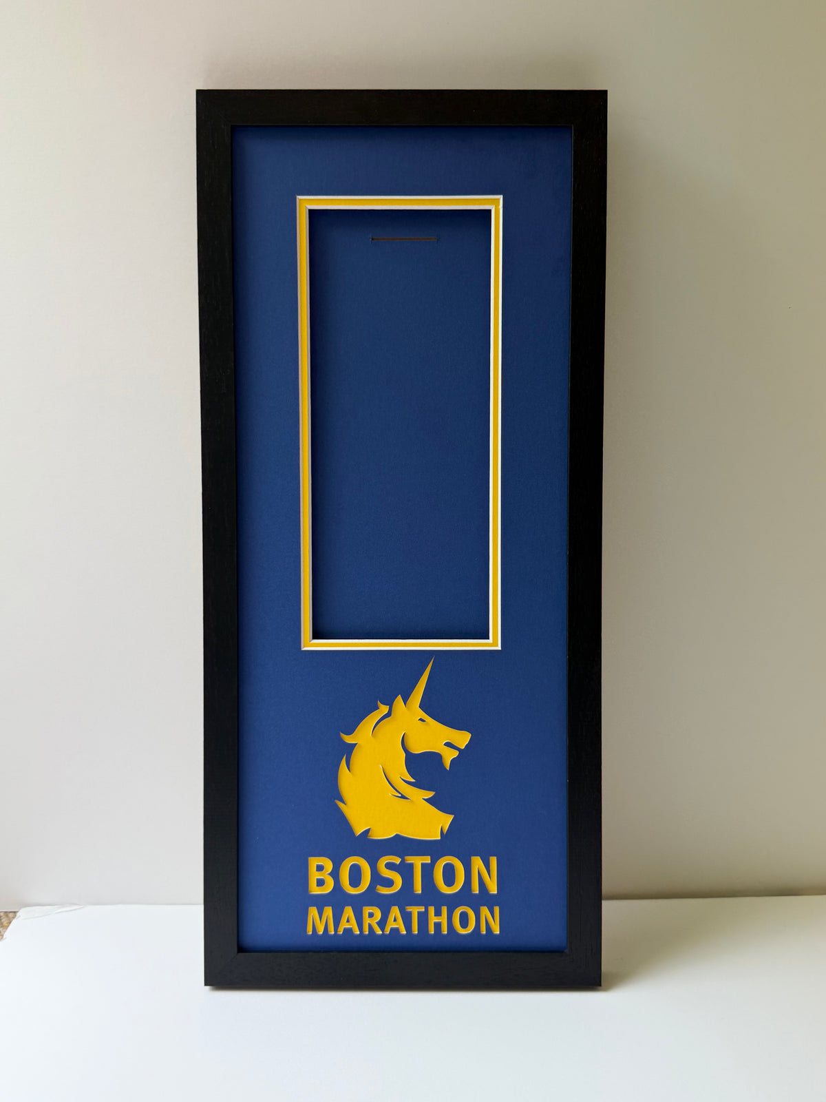 Boston Marathon medal frame, made by Phoenix Framers in Sandymount, Dublin