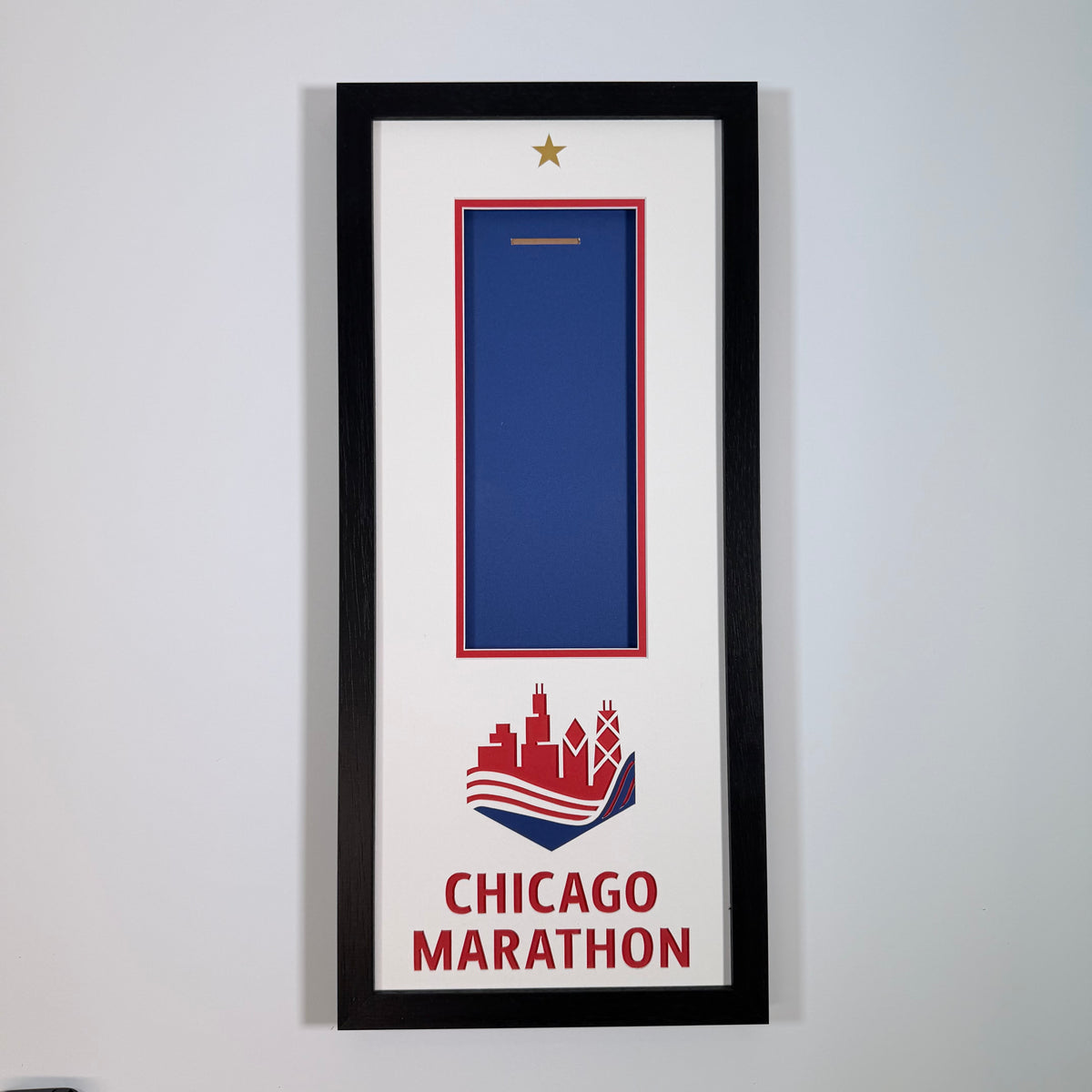 Chicago Marathon medal frame, made by Phoenix Framers in Sandymount, Dublin
