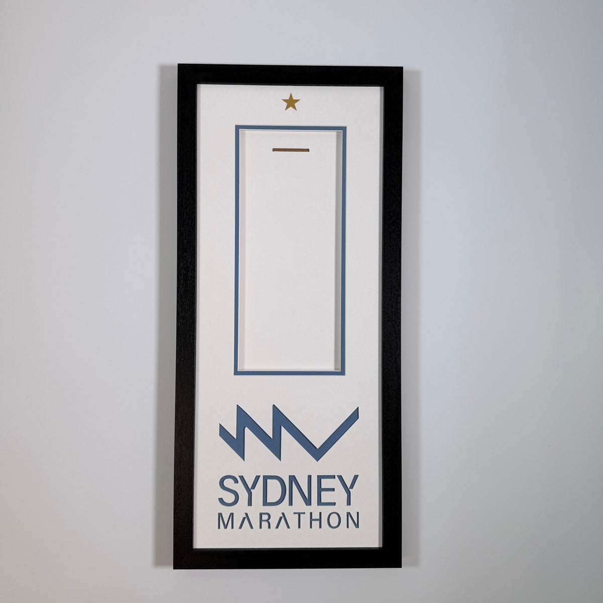 Sydney Marathon medal frame, made by Phoenix Framers in Sandymount, Dublin
