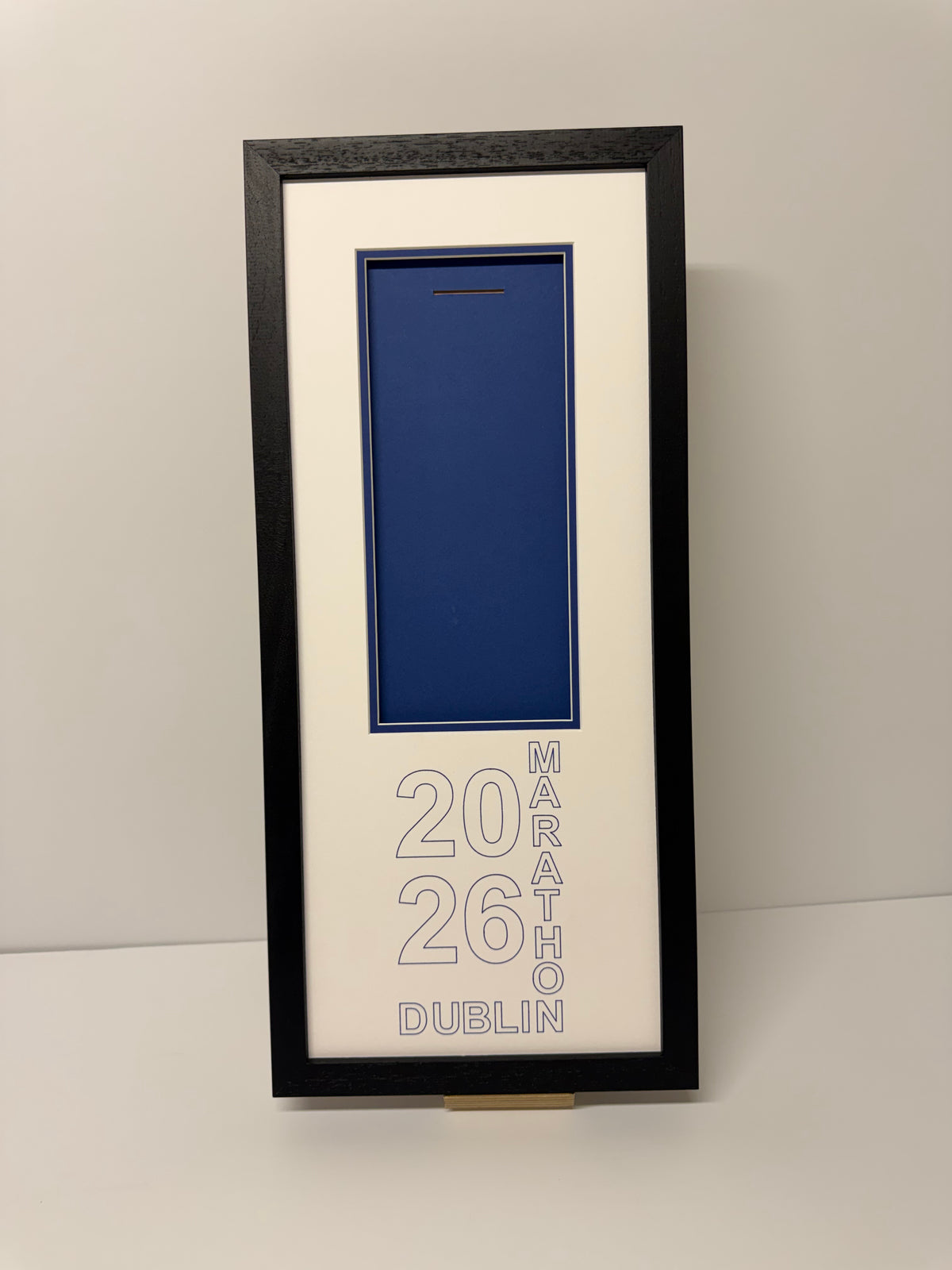 Framed Dublin Marathon medal, another view, by Phoenix Framers