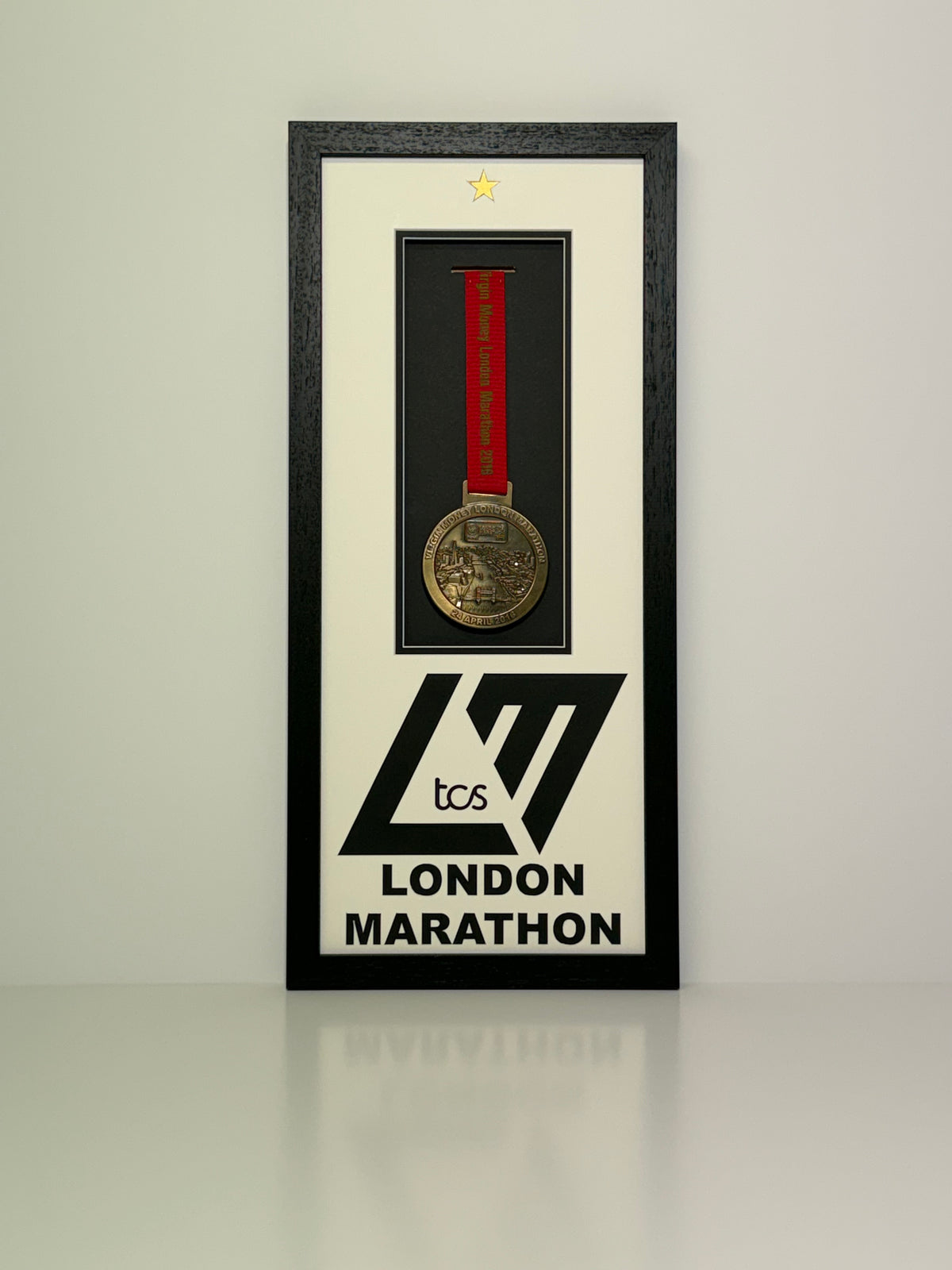 London Marathon medal frame, made by Phoenix Framers in Sandymount, Dublin