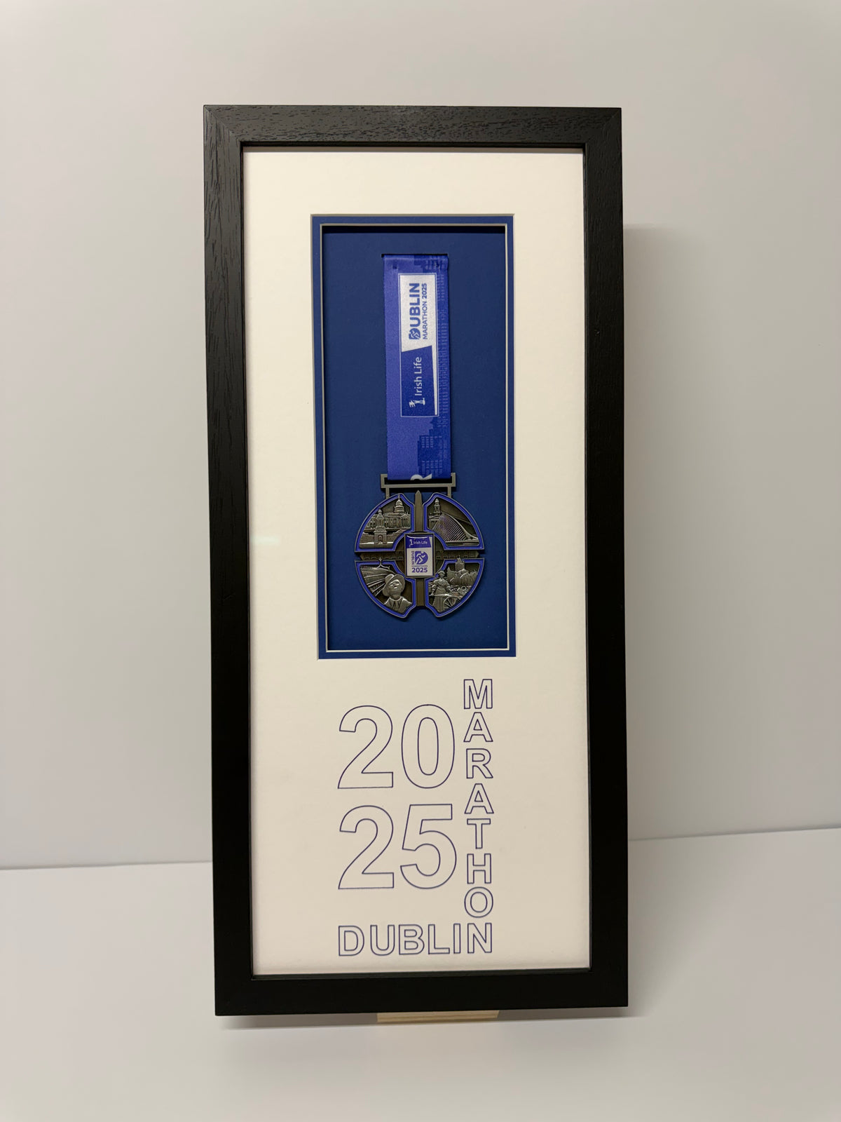 Dublin Marathon medal frame, made by Phoenix Framers in Sandymount, Dublin